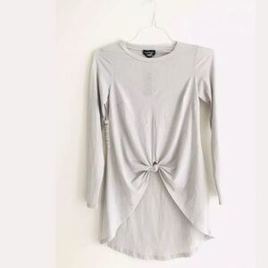 Bebe | Womens Twist Front Hi-Low Tunic